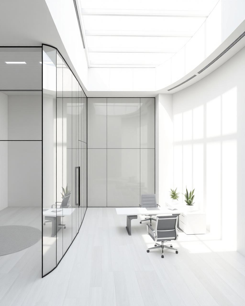 Modern minimalist office interior representing Scale Peak's system architecture approach